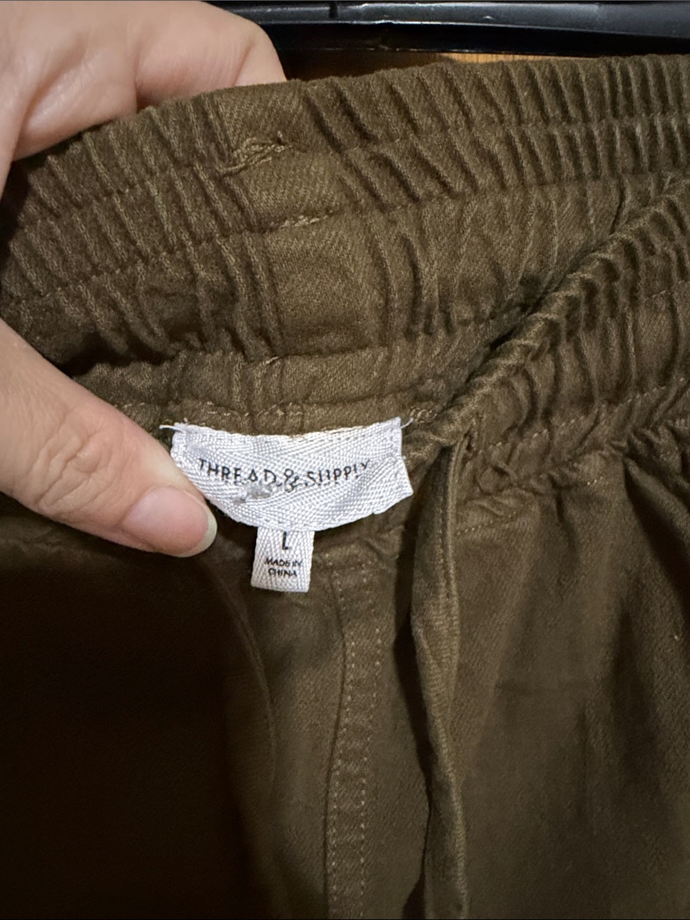 Thread & Supply Olive Drawstring pants - Picture 2 of 3